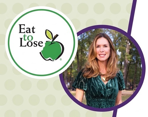 Image featuring the Eat To Lose logo and a headshot of Andi Holyfield